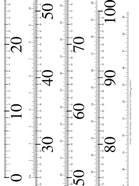 Printable Meter Strip